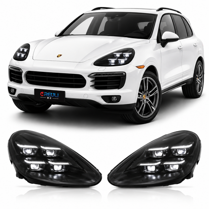 2024 PDLS Matrix Style LED Headlights for Porsche Cayenne 958.2 2015-2017