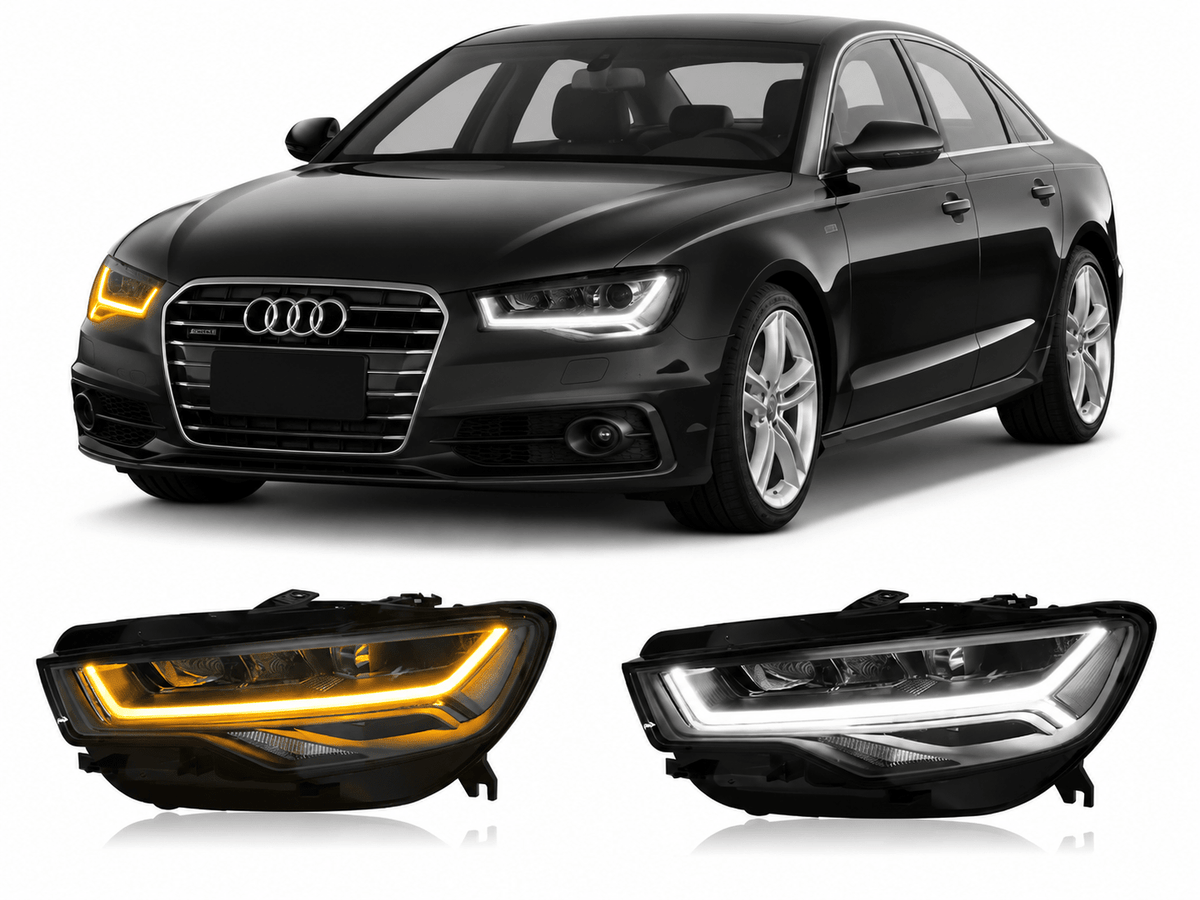 LED Headlights for Audi A6 / A6L 2012-2015 - AudiGear.com - Headlights