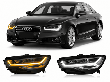 LED Headlights for Audi A6 / A6L 2012-2015 - AudiGear.com - Headlights
