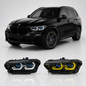 Vekto laser LED headlight assembly for BMW X5 G05 (2019–2022), featuring dual color DRL and plug-and-play design.