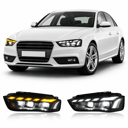 LED Headlights Assembly for Audi A4 (2013–2016) - AudiGear.com - Headlights