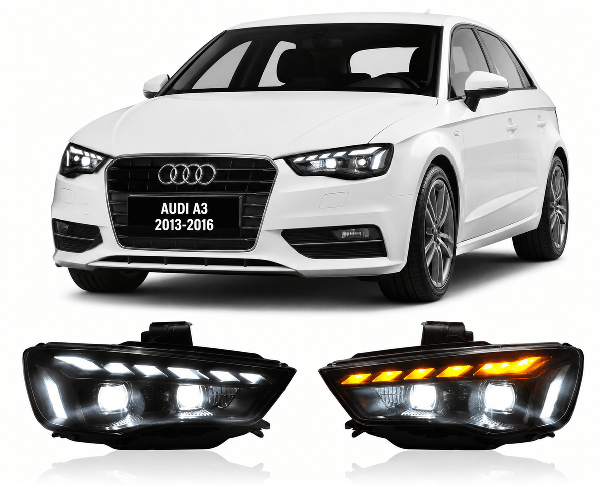 Full LED Headlight Assembly for Audi A3 2013-2016 - AudiGear.com - Headlights