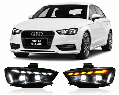Full LED Headlight Assembly for Audi A3 2013-2016 - AudiGear.com - Headlights