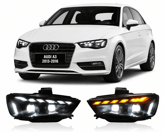 Full LED Headlight Assembly for Audi A3 2013-2016 - AudiGear.com - Headlights
