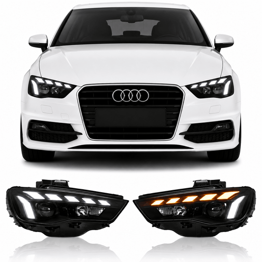 High-Performance LED Headlights for Audi A3 8V 2013-2016 - AudiGear.com - Headlights