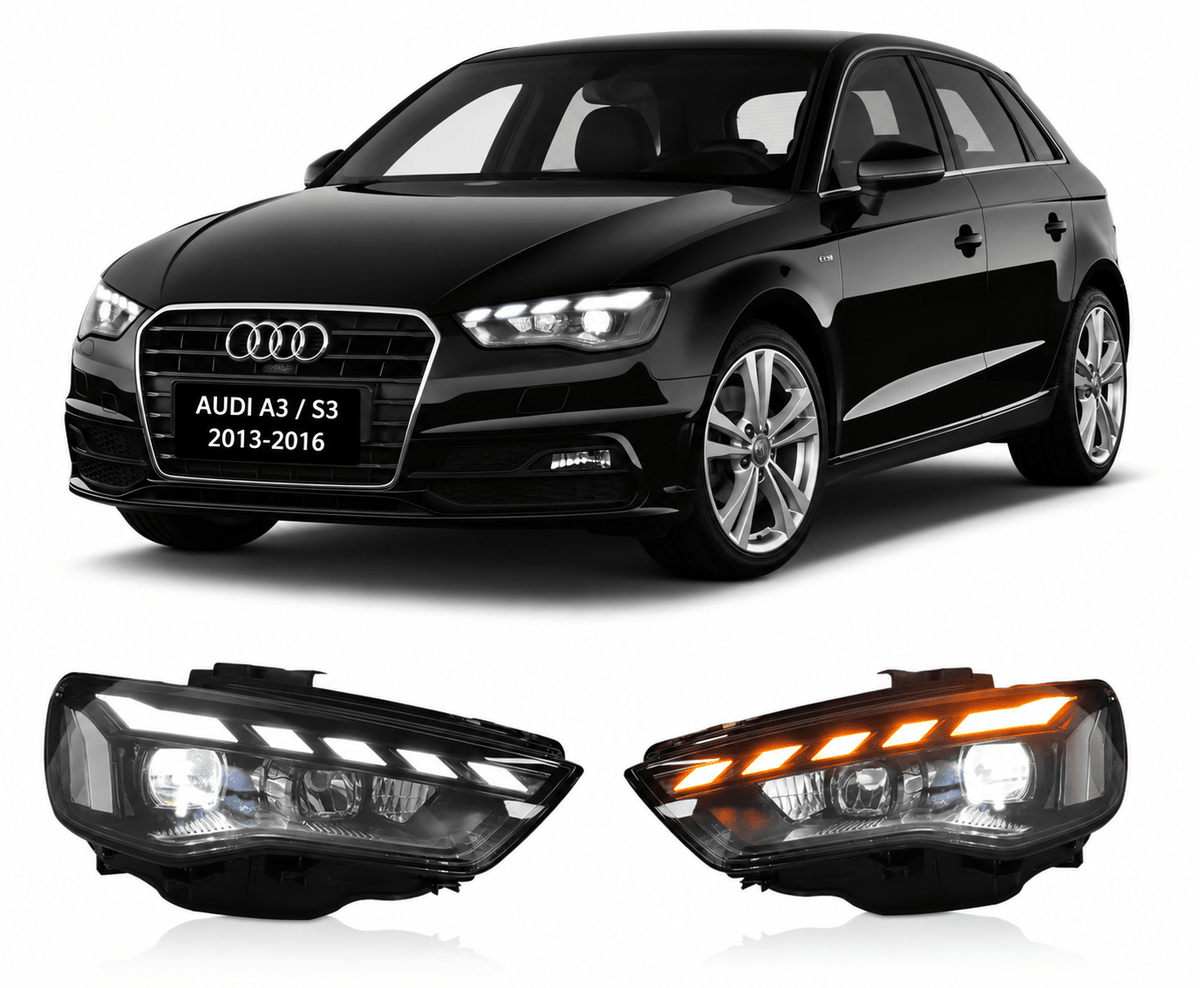 Laser LED Headlights for Audi A3 & S3 2013-2016 - AudiGear.com - Headlights