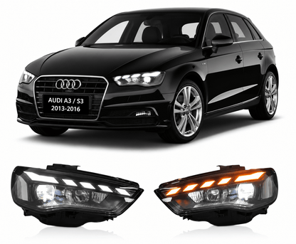 Laser LED Headlights for Audi A3 & S3 2013-2016 - AudiGear.com - Headlights
