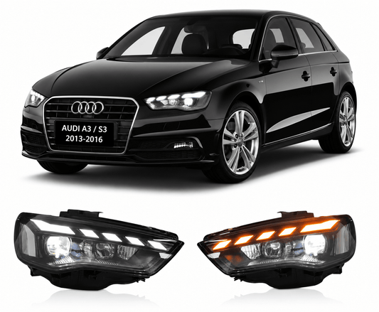 Laser LED Headlights for Audi A3 & S3 2013-2016 - AudiGear.com - Headlights