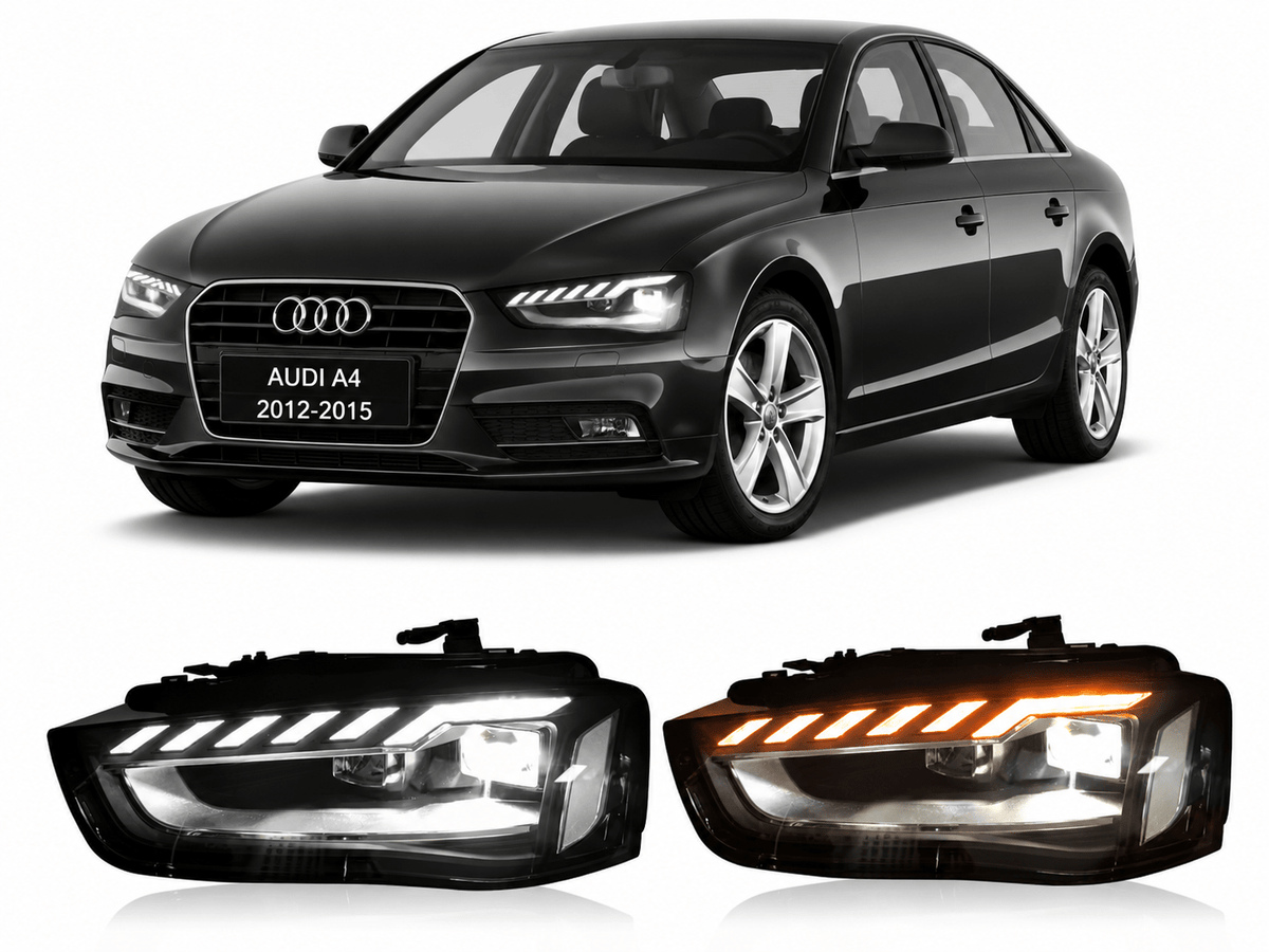 LED Headlights for Audi A4 B8.5 2012-2015 - AudiGear.com - Headlights