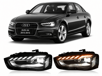 LED Headlights for Audi A4 B8.5 2012-2015 - AudiGear.com - Headlights