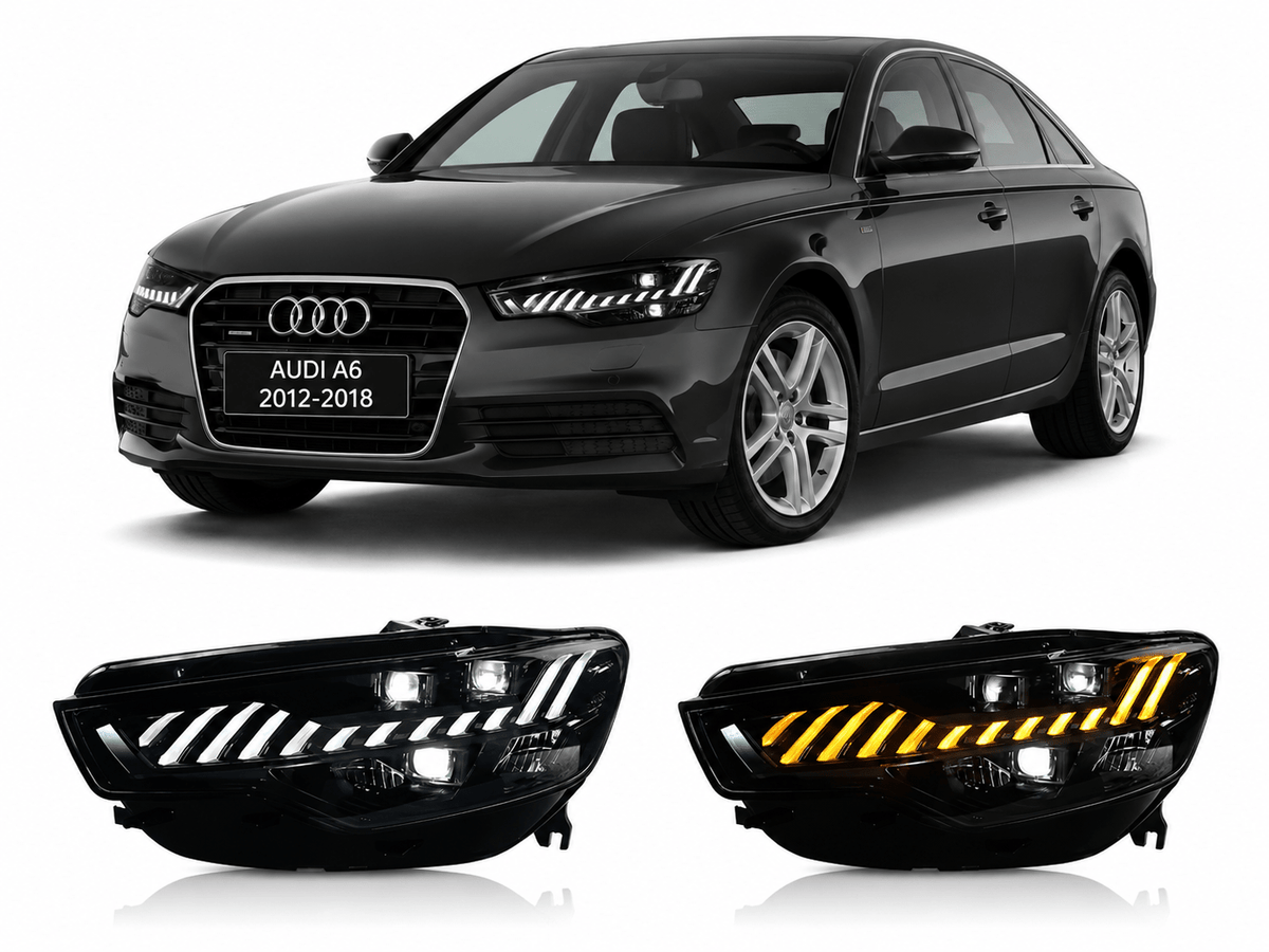LED Headlights for Audi A6 2012-2018 - AudiGear.com - Headlights