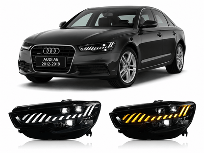 LED Headlights for Audi A6 2012-2018 - AudiGear.com - Headlights