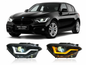 Vekto LED headlights for BMW 1 Series F20 2012-2015, showing sleek headlight design with bright LED bulbs.