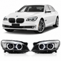 Vekto OEM Xenon HID headlight assembly for BMW 7 Series F01/F02 LCI 2013-2015, showing front view of the headlights.