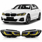 Vekto laser style dual-color LED headlights for BMW G20 G21 3 Series Pre-LCI 2019-2022, showing modern headlight design.