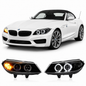Vekto LED headlights assembly for BMW Z4 E85 (2003–2008), showing the clear lens and modern headlight design.