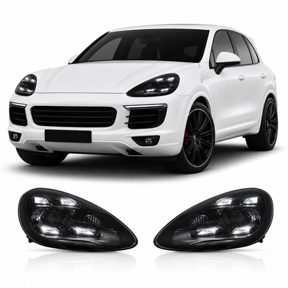 Full LED Headlights for Porsche Cayenne 958.1 2011-2014