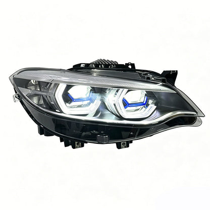 Vekto Laser Dual Lens LED headlights installed on BMW 2 Series F22/F23 and M2 F87, showcasing bright, modern headlight design.