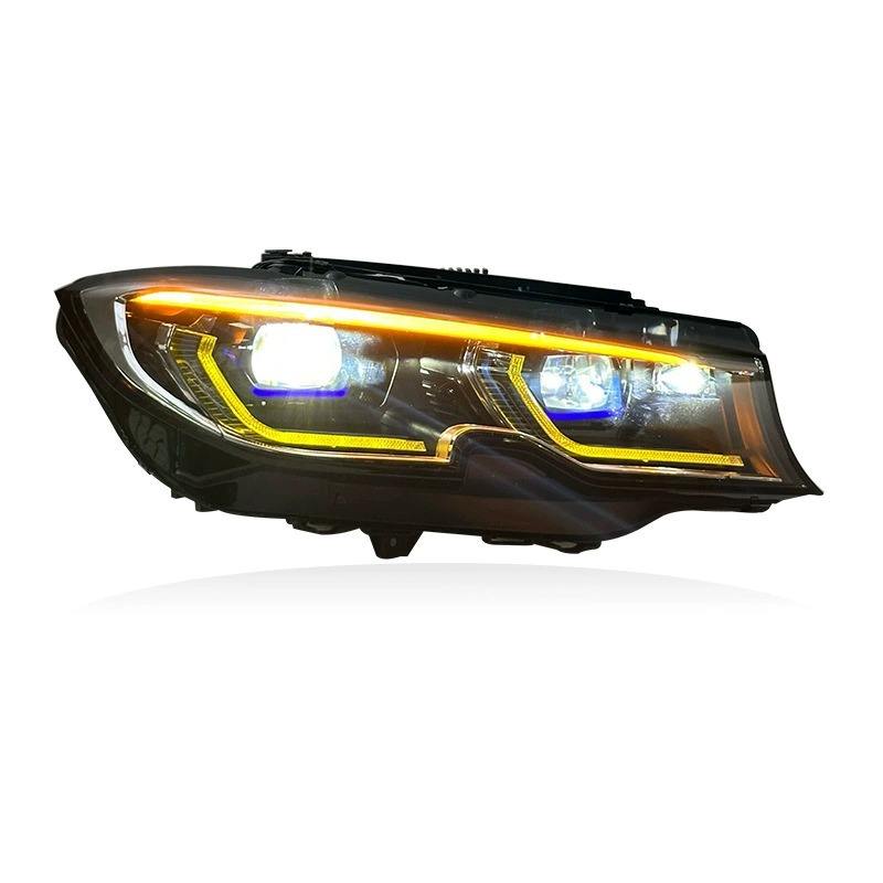 Vekto laser style dual-color LED headlights for BMW G20 G21 3 Series Pre-LCI 2019-2022, showcasing modern headlight design