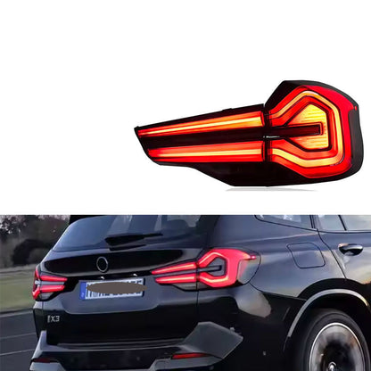 Vekto LED taillights for BMW X3 G08/G01 2018-2022, showing sleek red and clear tail light design on the vehicle rear.