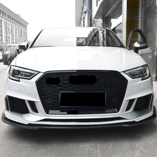 RS3 Style Honeycomb Mesh Grille fits Audi A3 S3 8V.5 2017-2019 RS3 Facelift Mesh Grill Quattro Style