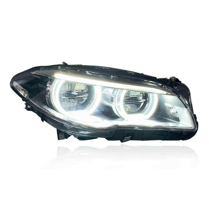 Vekto full LED headlight assembly for BMW 5 Series F10/F18 2011-2017, plug-and-play headlight with LED bulbs and clear lens