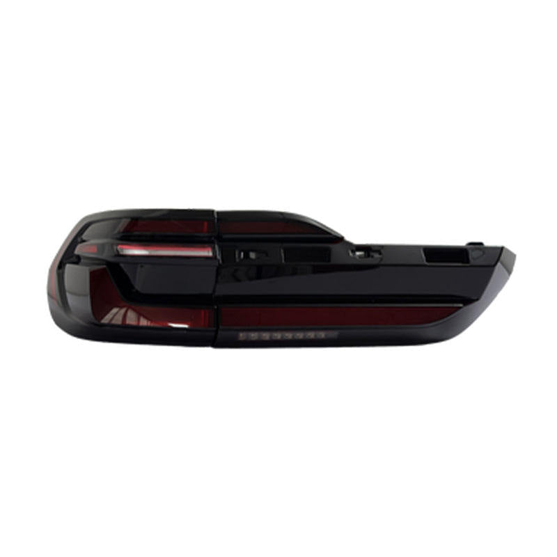 BMW X7 G07 LED tail lights assembly with dynamic turn signal by Vekto, showing sleek rear illumination and modern lighting design.