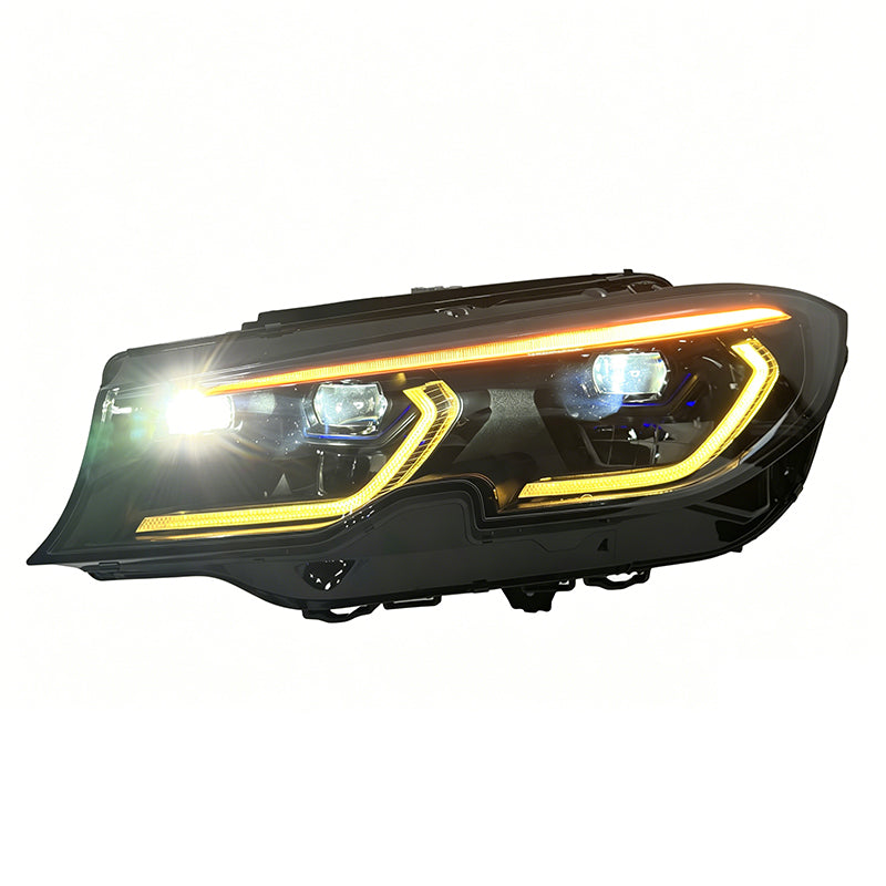 Vekto RGB LED DRL module set for BMW G20 G21 G28 3 Series headlights with laser technology, 2018-2022 model