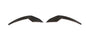 K2 Industries dry carbon fiber front bumper canards for BMW G80 M3 and G82/G83 M4 Competition, set of 2, with aerodynamic design.