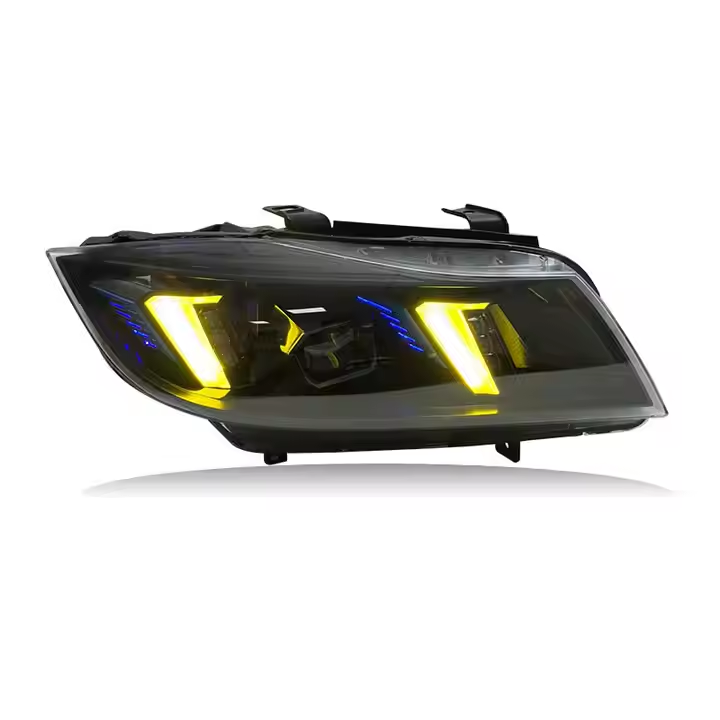 Vekto Snake Eyes LED headlights for BMW E90 2005-2012, showing sleek modern headlight design and bright LED illumination.