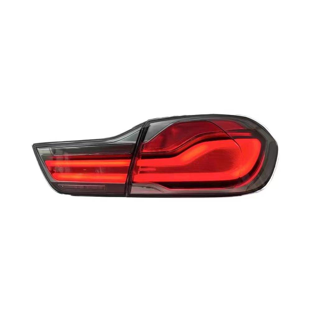 Vekto BMW 4 Series F32 and M4 F82 clear LED taillights with dynamic turn signals, 2012-2018 model, showing sleek design and lighting features.