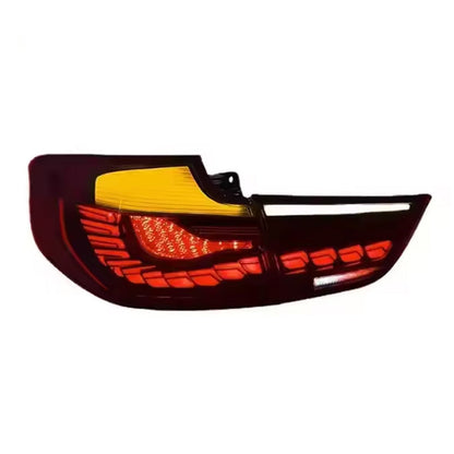 Vekto LED taillights for BMW 3 Series GT F34 2013-2020, close-up of red and clear tail light assembly on the vehicle.