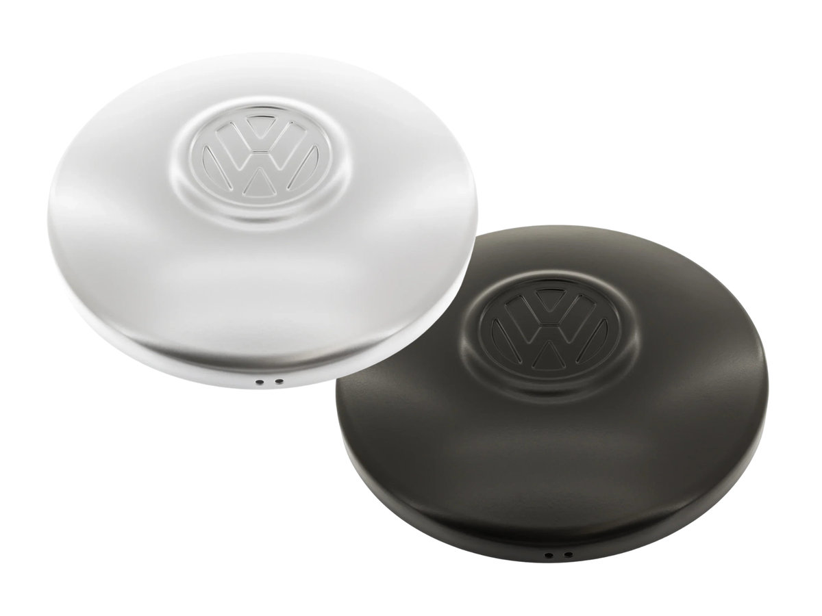 GoWesty hubcap with VW logo on a white background