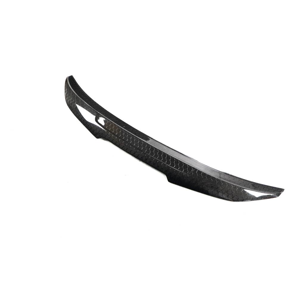HoneyComb Carbon BMW F22 and F87 M2 trunk spoiler by Palenon Performance, showcasing its sleek carbon fiber design.