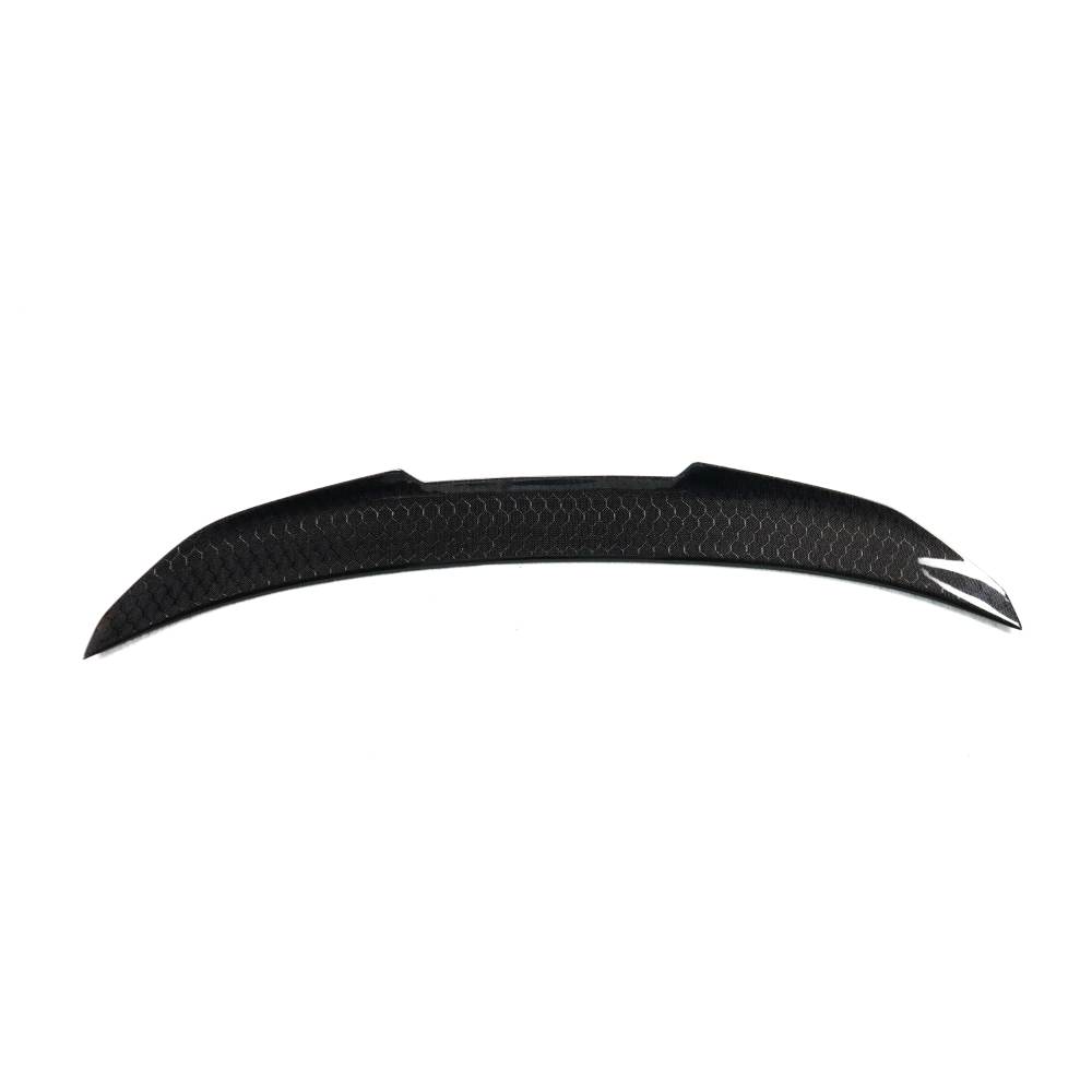 HoneyComb Carbon BMW F22 and F87 M2 trunk spoiler by Palenon Performance, showcasing the sleek aerodynamic design and carbon finish.