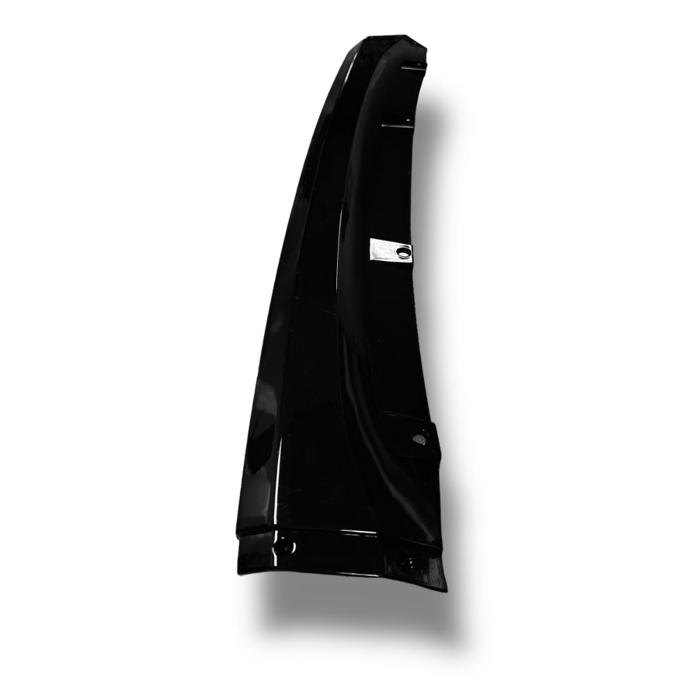 BMW G22 G23 M440i front lip spoiler in black, made of premium ABS by Palenon Performance, attached to the vehicle's front bumper.