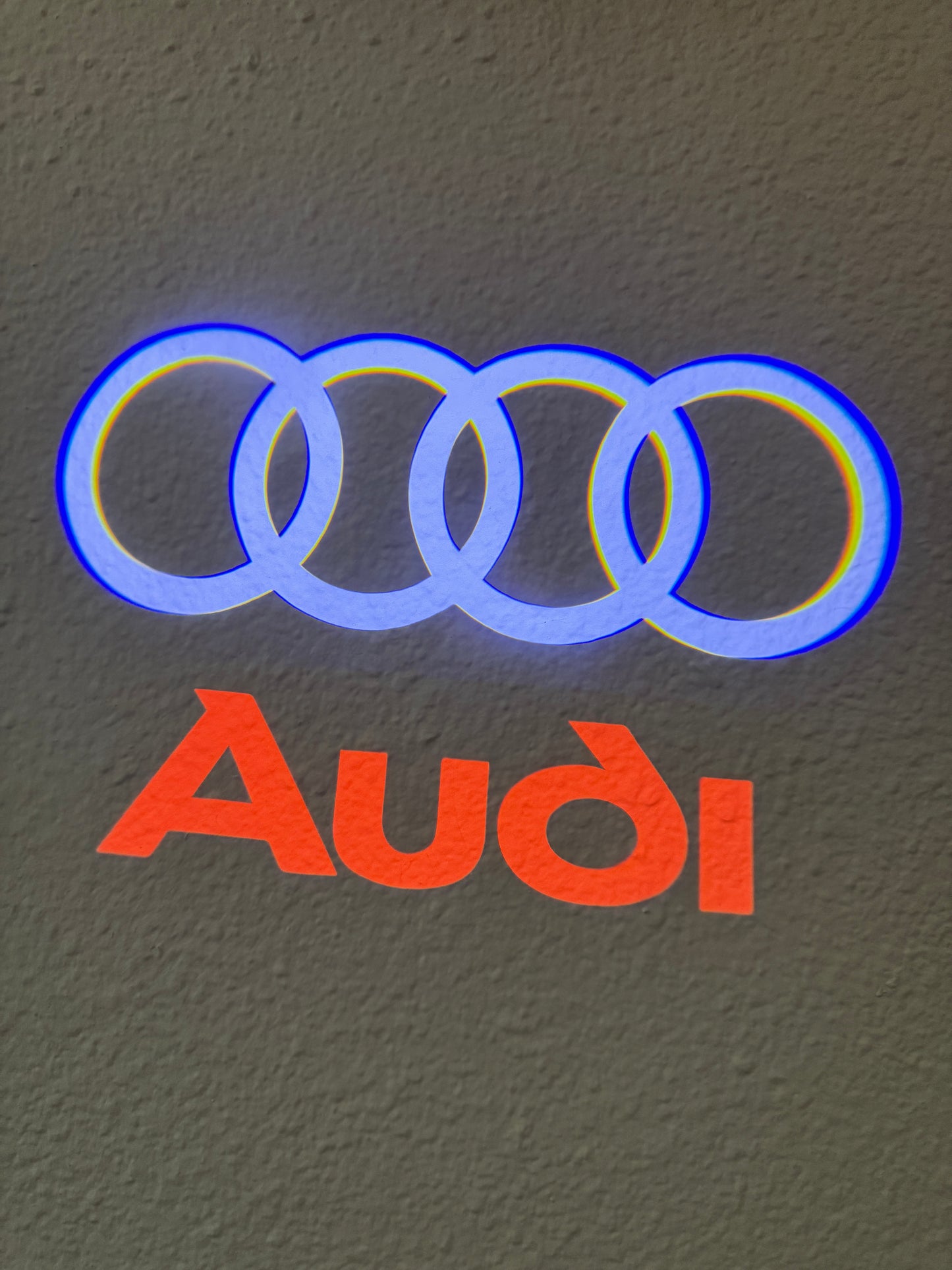 Quartz Ground Shadow Door Puddle Lamp Lighting for Audi Cars and SUVs