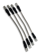 PMB Performance DirectFit Stainless-Steel Brake Lines - Set of 4 - 2012-16 Porsche Boxster/Cayman