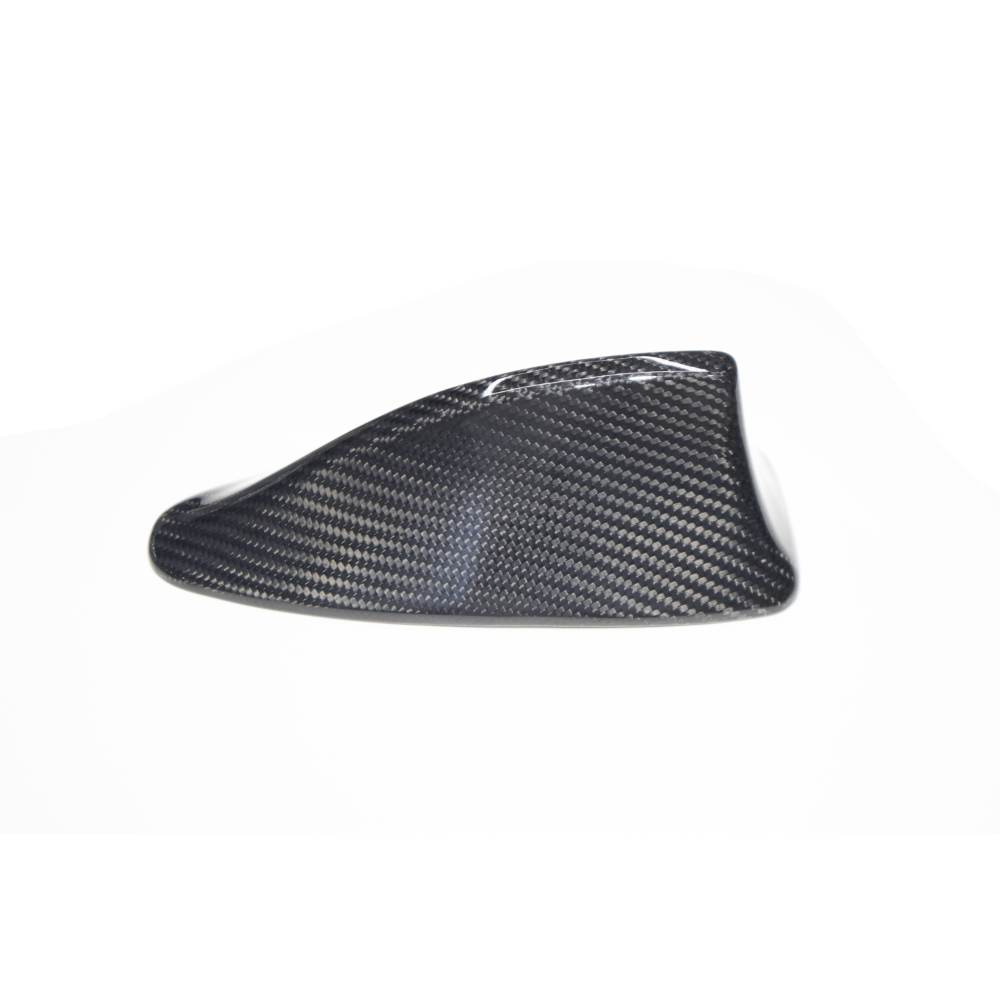 Carbon fiber roof antenna cover for BMW F10 M5, 535i, 550i, F01/F02 750i, 760i by Palenon Performance, shown on car roof.