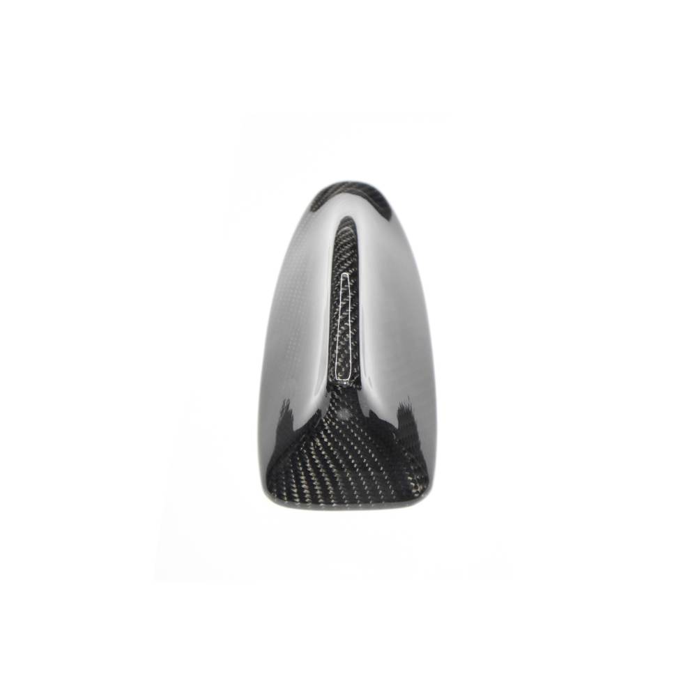 Carbon fiber roof antenna cover for BMW F10 M5, 535i, 550i, F01/F02 750i, 760i by Palenon Performance, shown on vehicle roof