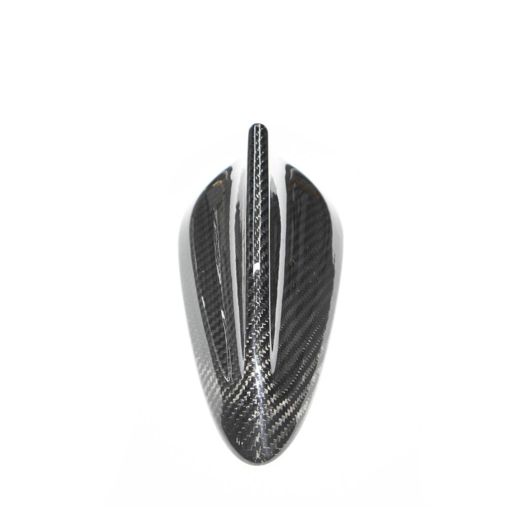 Carbon fiber roof antenna cover for BMW F8X, F3X, F22, G11, G12 models by Palenon Performance, showcasing sleek, textured finish.