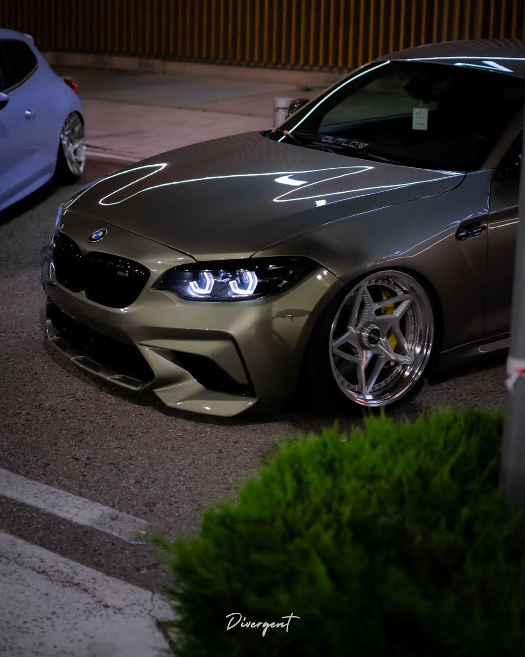 BMW 2 Series F22 M2 style LED headlights upgrade by K2 Industries, showing sleek modern headlight design for 2014-2021 models.