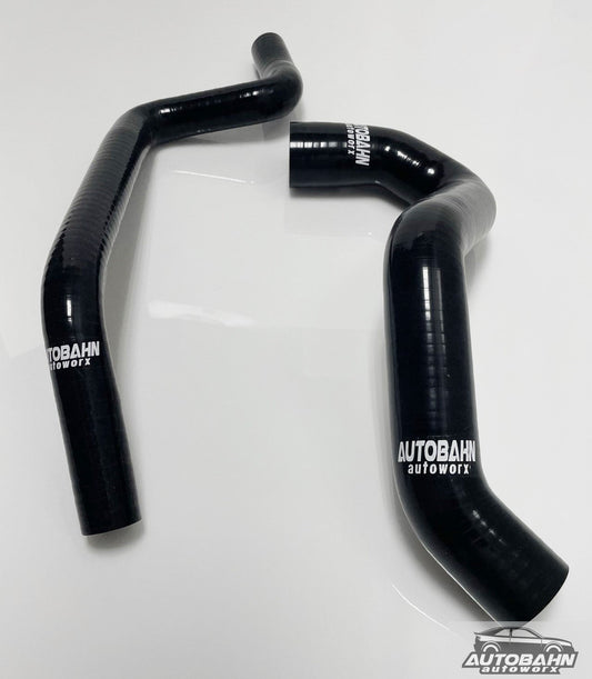 Autobahn Autoworx VW Corrado SLC VR6 coolant bottle delete hose kit, black rubber hoses for engine cooling system.