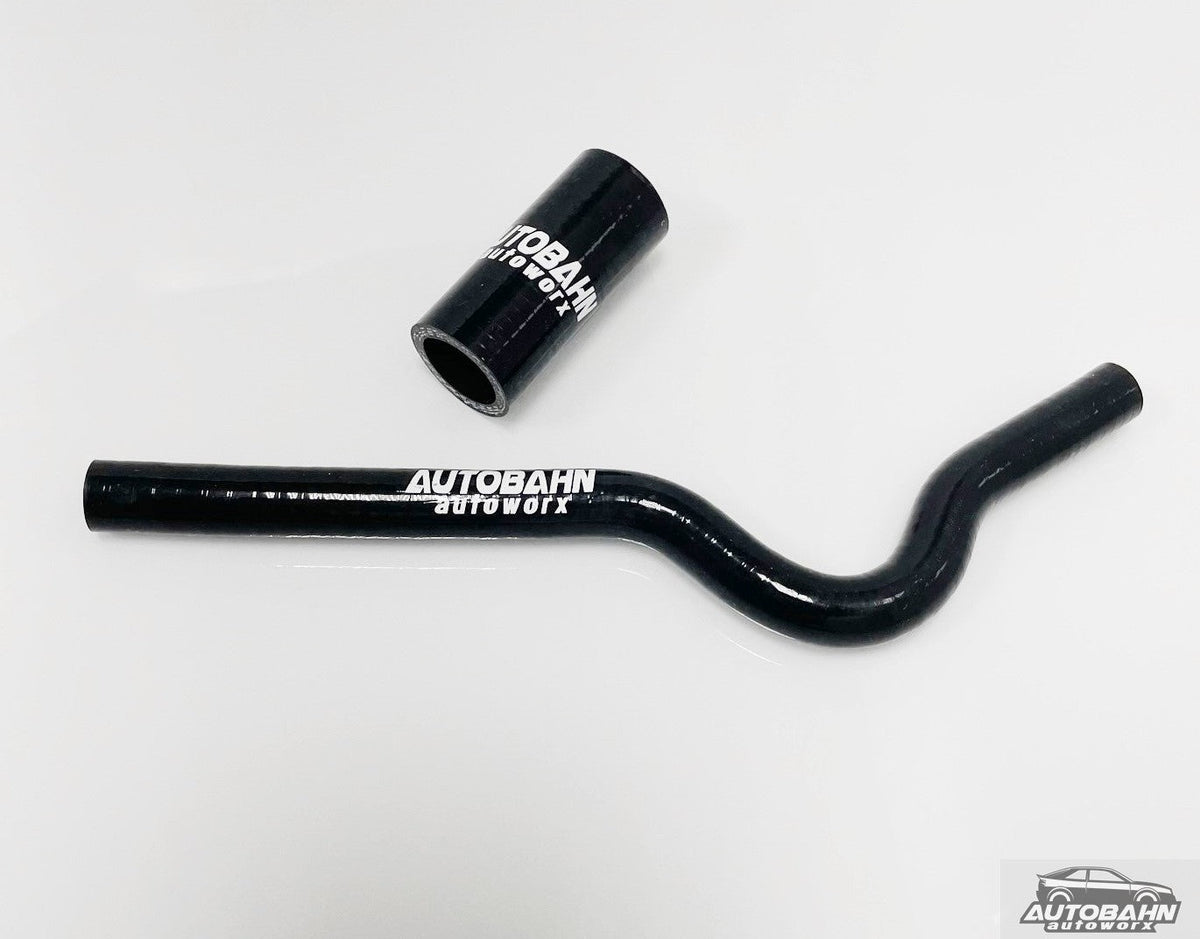 Autobahn Autoworx VW Passat and Audi A4 B5 1.8T inlet hose kit, showing flexible rubber hoses and fittings for engine intake.