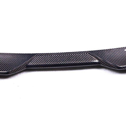 BMW G42 G87 M2 M Style Carbon Fiber trunk spoiler by Palenon Performance, showing sleek, aerodynamic design on a sporty car.