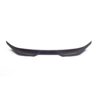 BMW G42 and G87 M2 carbon fiber trunk spoiler by Palenon Performance, showcasing sleek, aerodynamic design and textured finish.