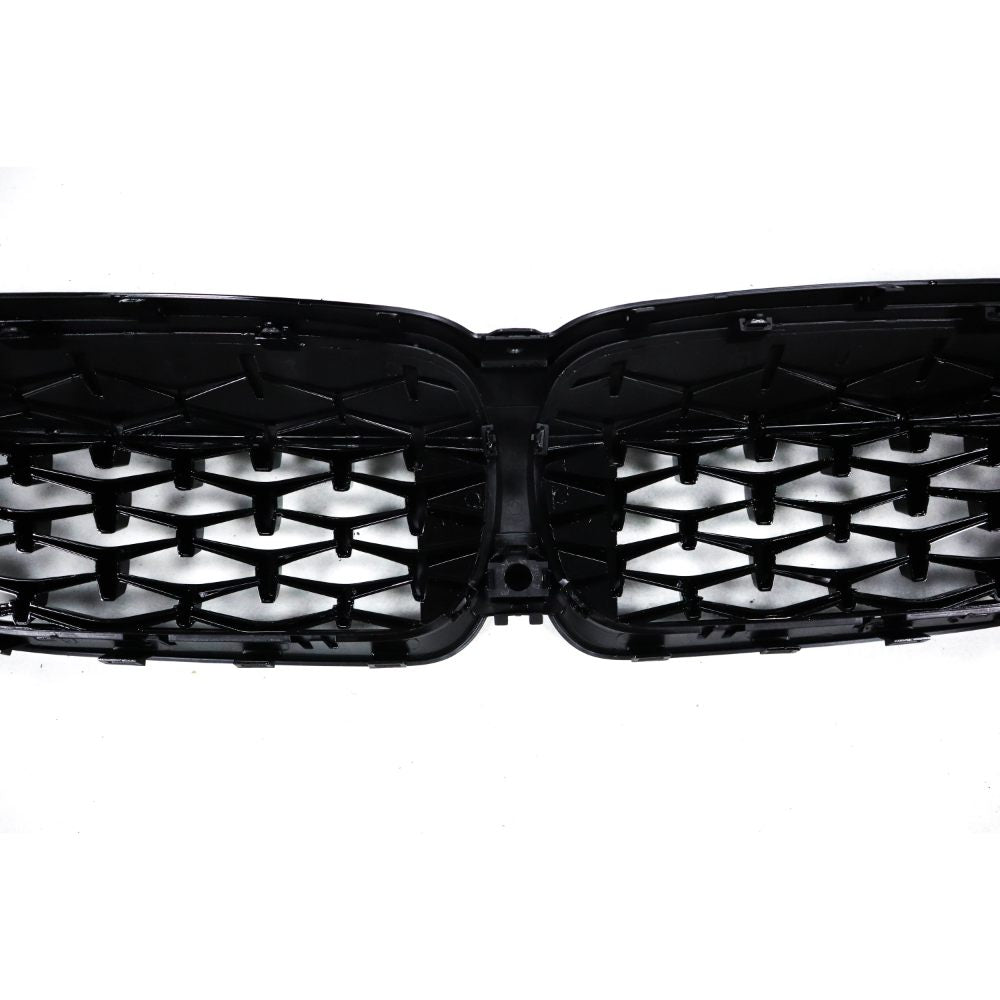BMW G20 330i & M340i ABS diamond front grille by Palenon Performance, showcasing the sleek, chrome-finished grille design.