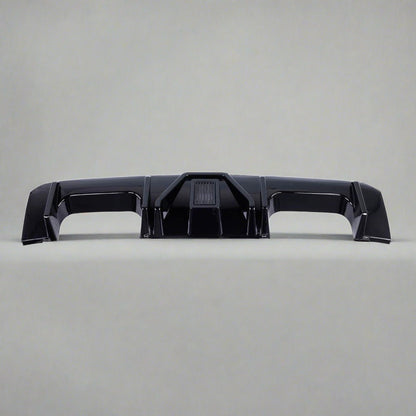 BMW G80 M3 and G82 M4 ABS V Style LED rear diffuser by Palenon Performance with integrated LED lights and aerodynamic design.