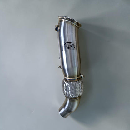 Palenon Performance N26 & N20 Race Downpipe for BMW F Series 320i, 328i, 420i, 428i, 528i, 228i, 220i, close-up view