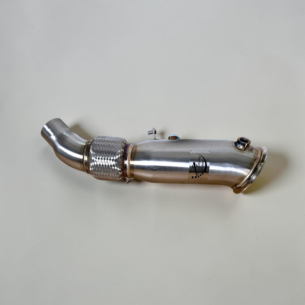 Palenon Performance N26 & N20 race downpipe installed on a BMW F Series 320i, 328i, 420i, 428i, 528i, 228i, 220i.